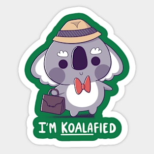 Koalafied Sticker